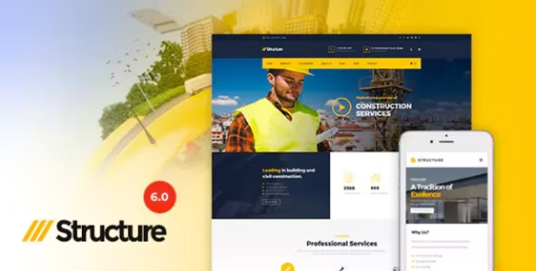 Structure - Construction Industrial Factory WordPress Theme Logo